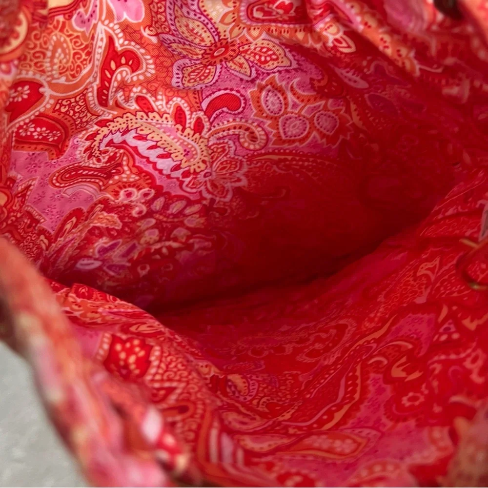 Vera Bradley Orange Sherbet String Backpack - Picture 6 of 8